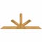 Ekena Millwork Saratoga Rough Sawn Timber Gable Bracket, Western Red Cedar, 96"W x 36"H x 6"D x 6"F, 9/12 Pitch GBW096X36X0606SAR00RWR - alternate 1